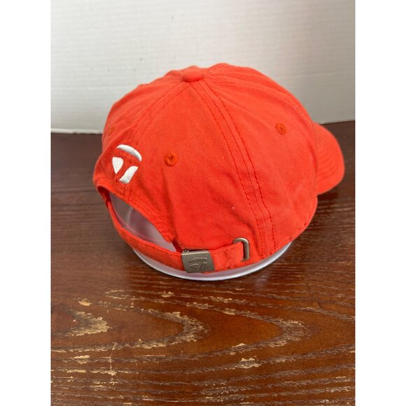 TaylorMade Adjustable Golf Cap Orange One Size Fits All New Era X3 - Picture 3 of 6